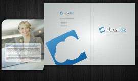 CloudBiz Brand Design – Folder (Outside)