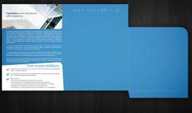 CloudBiz Brand Design – Folder (Inside)