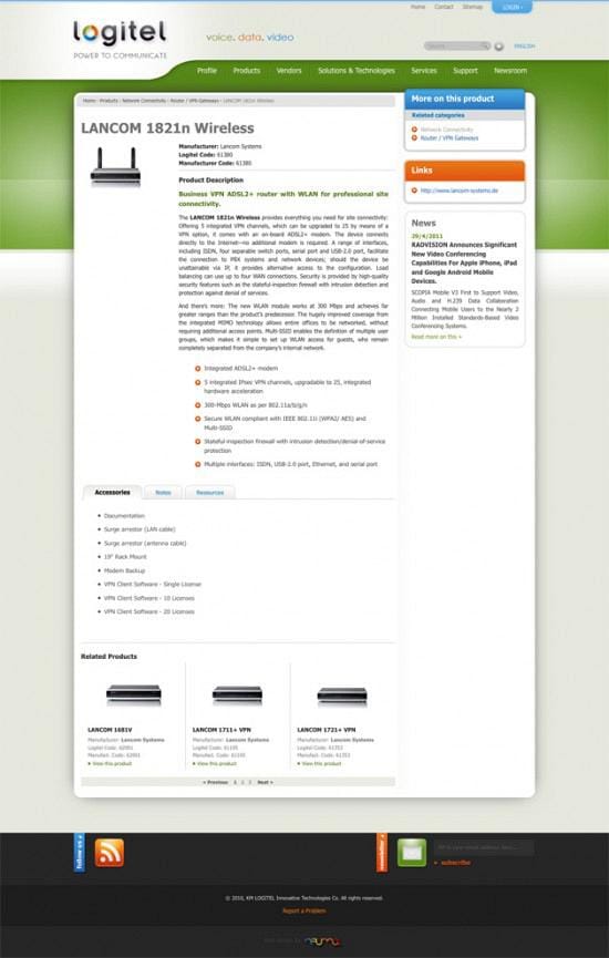 Logitel Website Screenshot 4