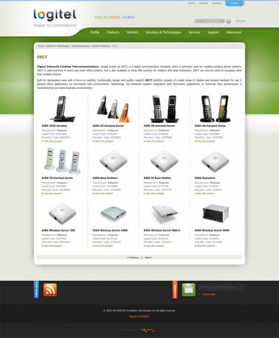 Logitel Website Screenshot 7