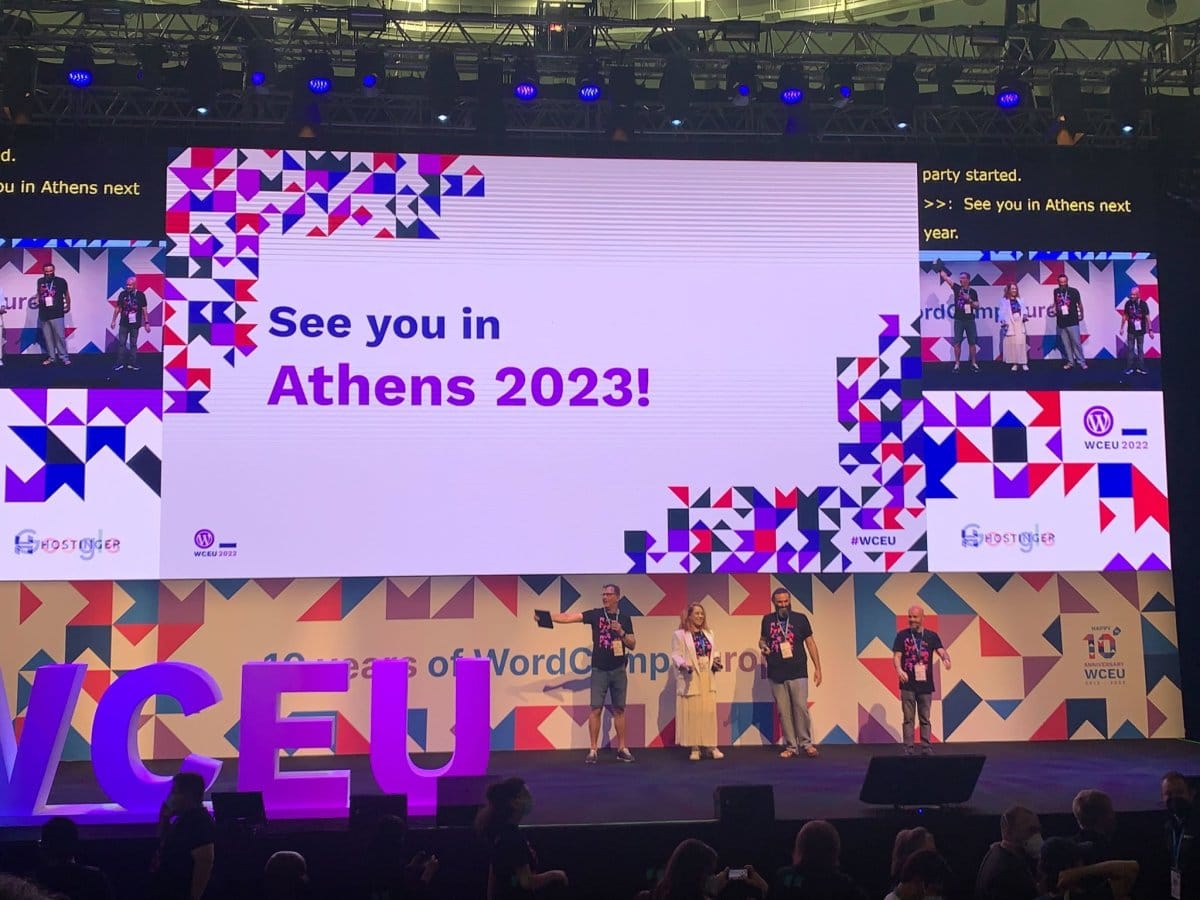 wordcamp europe 2022 sjoerd takis evangelia jose